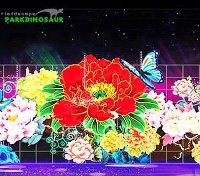 Sou entènèt jwèt Giant Flower Festival Lantern